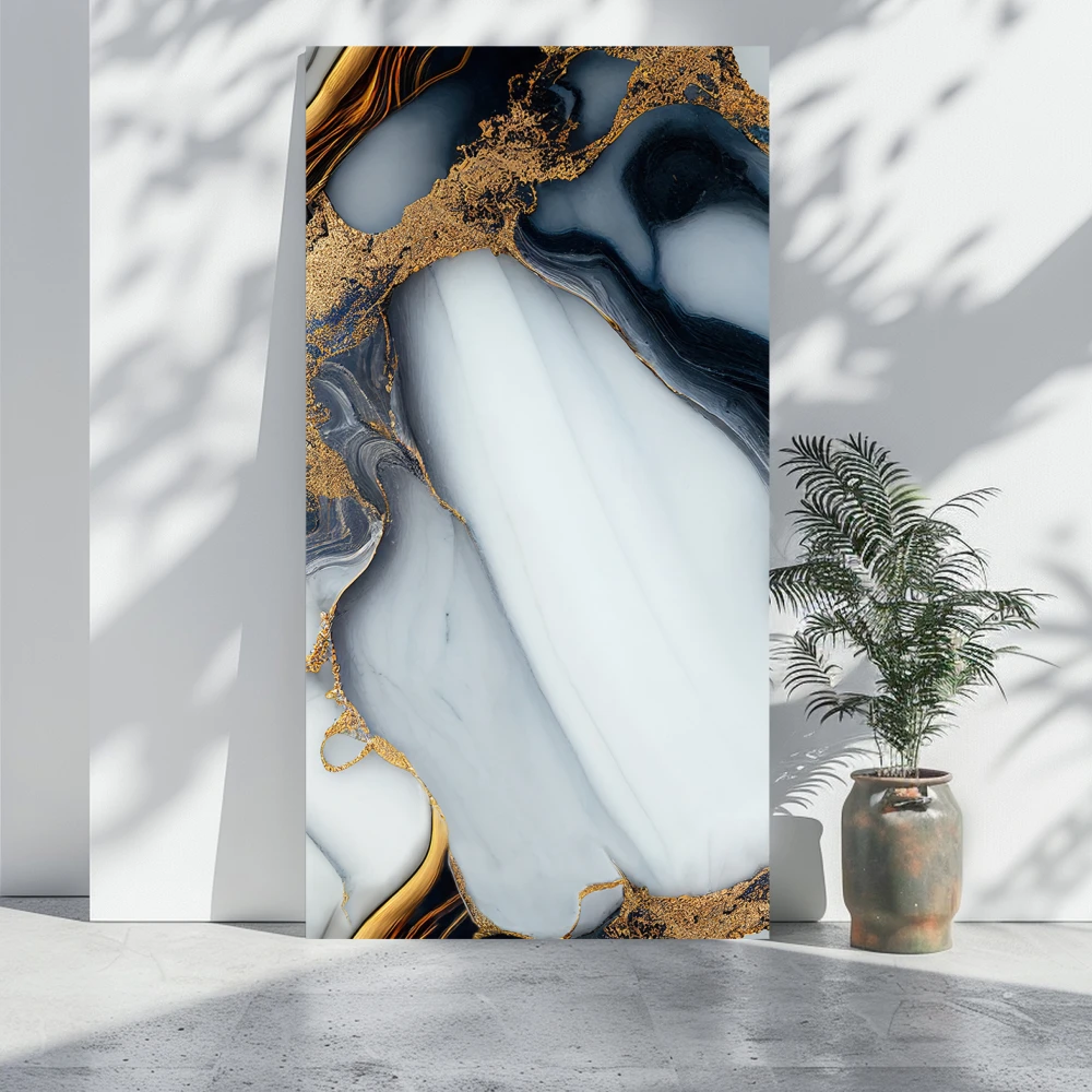 Panou Decorativ PVC - Panou decorativ din PVC, model marmura, Azure Cloud