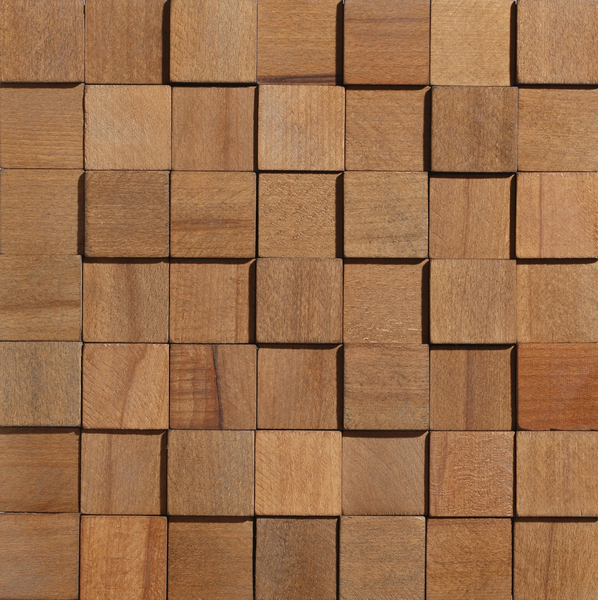 Panou decorativ perete din lemn CUBE [1]