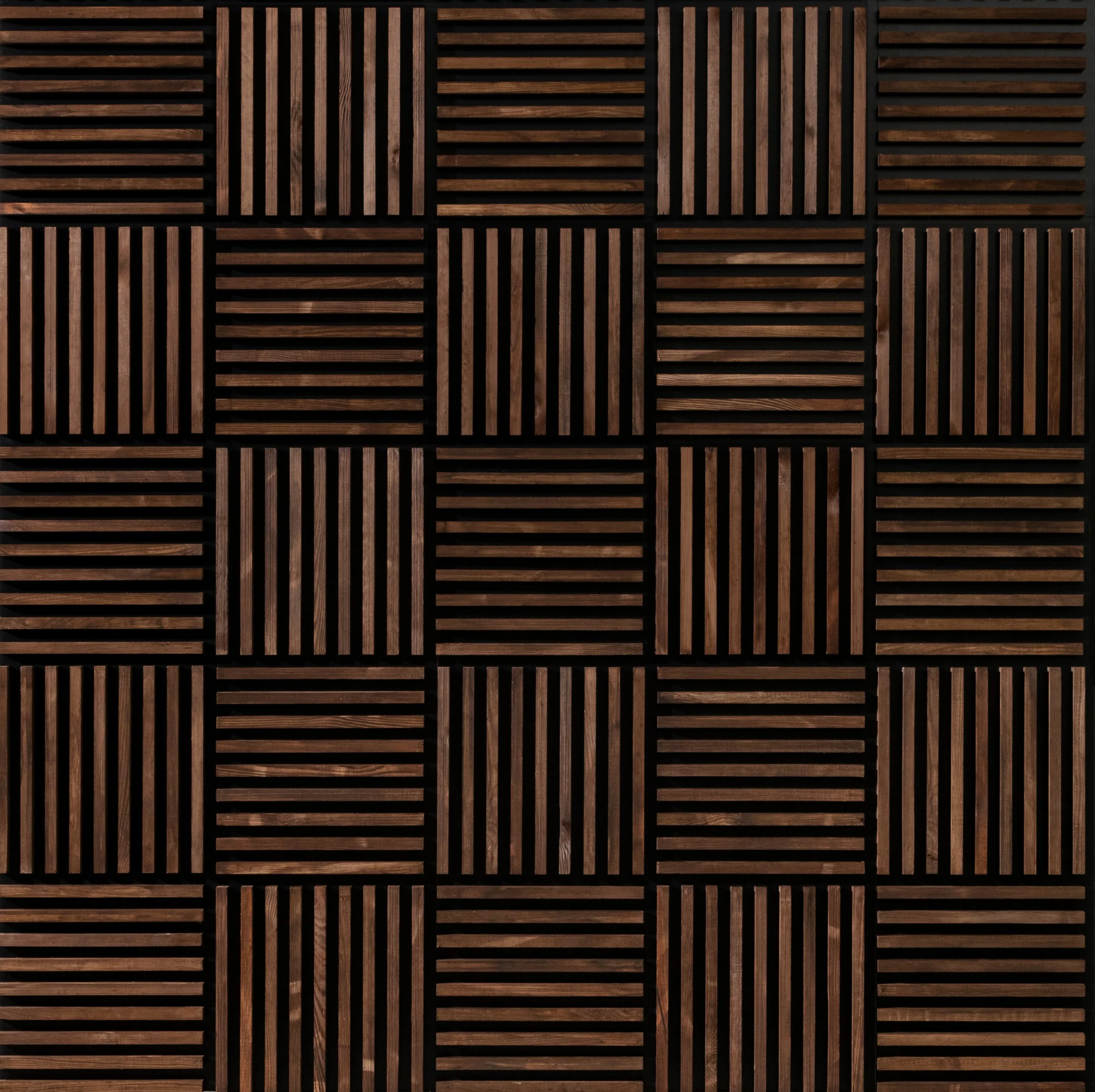 Panou decorativ perete din lemn LINEA RAW DARK [1]