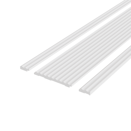 DECORATIUNI PERETE - Panou riflaj decorativ 3D din polimer rigid, model Dune – 13x1.2x250 cm
