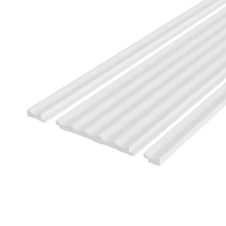 DECORATIUNI PERETE - Panou riflaj decorativ 3D, model Waves – 14.8x1.3x250 cm