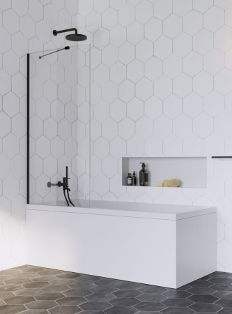 Paravane pentru cazi de baie - Paravan Cada Idea 6 Negru PNJ II