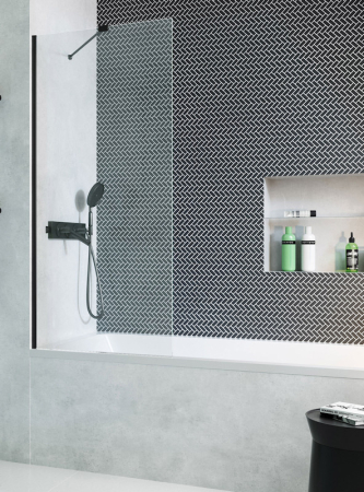 Paravane pentru cazi de baie - Paravan CADA - MODO NEW PNJ II - Negru