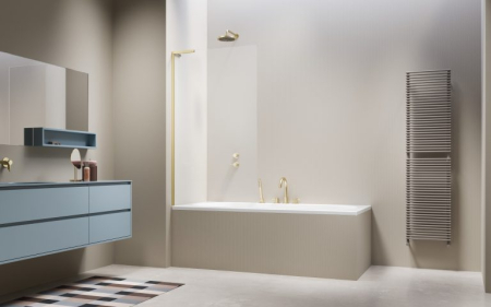 Paravane pentru cazi de baie - Paravan Cada - MODO SL PNJ II – Brushed Light Gold