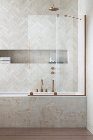 Paravane pentru cazi de baie - Paravan cadă Radaway Furo SL PND II - Cupru Periat