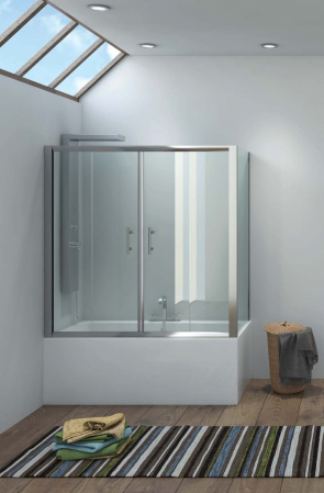 Cabine si panouri de dus - Paravan pentru cadă - Flora 300 & S-10 Cromo