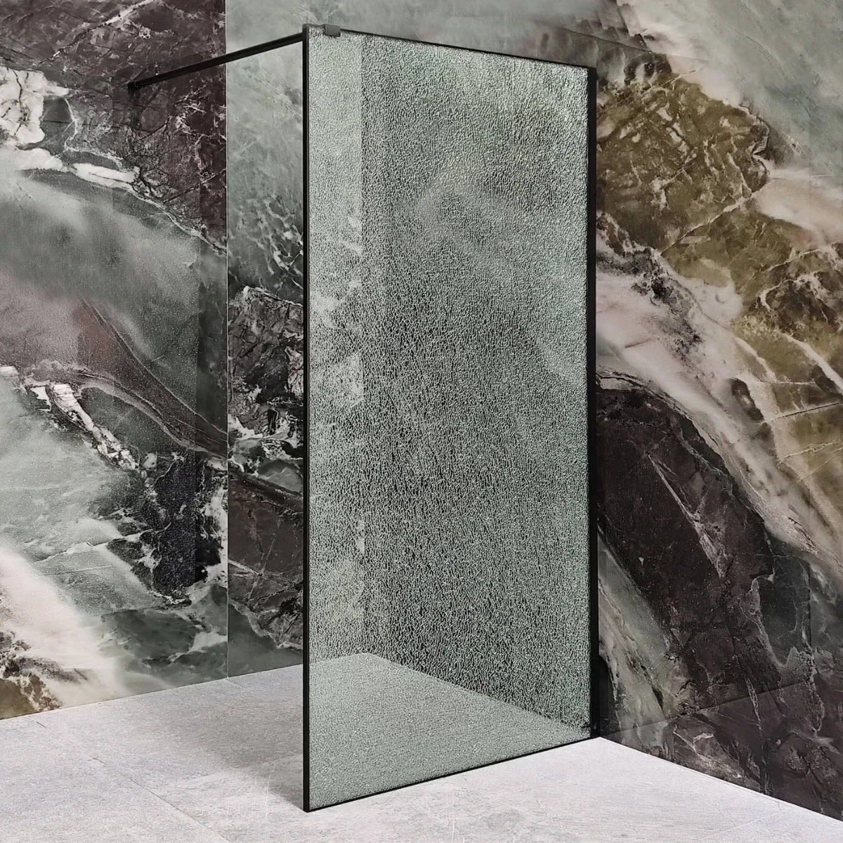 Cabine Walk In - Perete dus tip WALK IN - WST20 PROFIL NEGRU