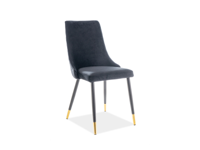 Scaune living - Scaun Piano Velvet Negru – l44 x A45 x H92 cm