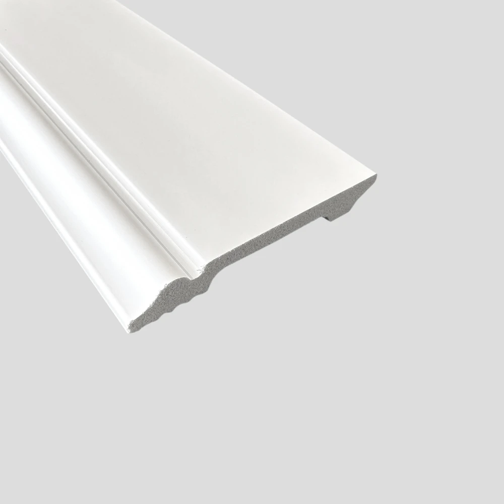Plinta alba de parchet, polimer, latime 120 mm [1]