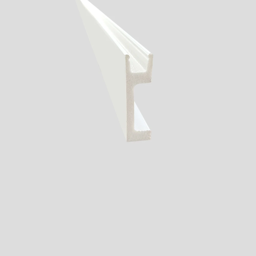 Plinta alba decorativa duropolimer pentru LED, latime 80 mm [2]