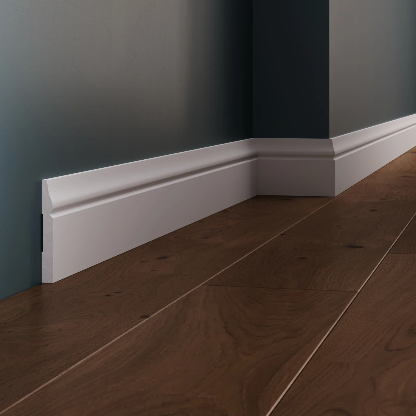 Profile Interior Allegria - Plinta decorativa din polimer rigid L7 - 8.2x1x200 cm