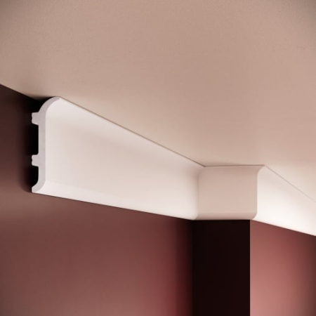 Polimer rigid - Plinta decorativa S36 - 10x3.2x200 cm
