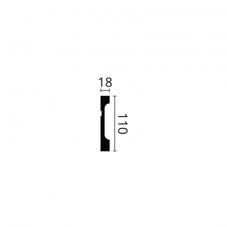 Plinta polimer dur FD11 110x18x2000 [1]