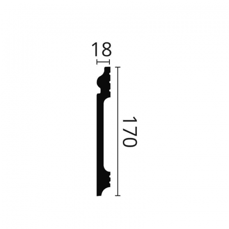 Plinta polimer dur FL17 170x18x2000 [1]