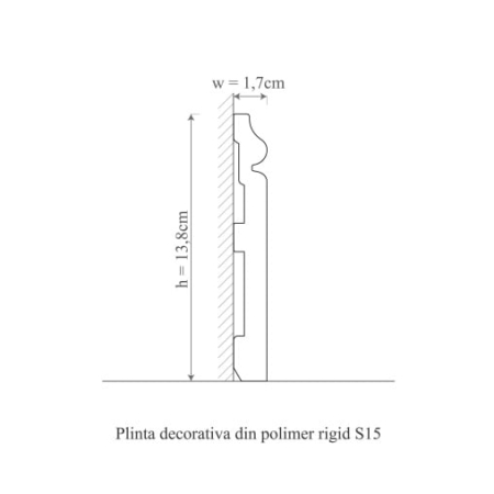 Plinta S15 - 13.8x1.7x200 cm [3]