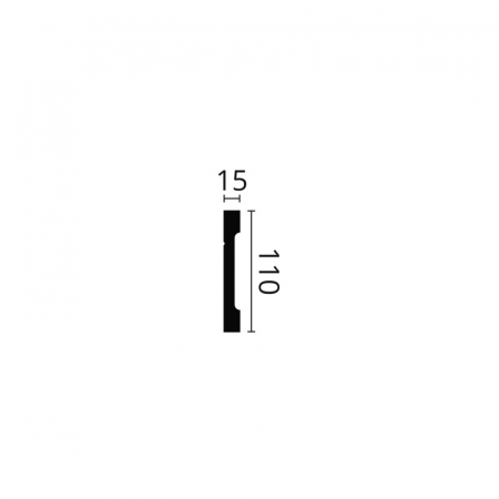 Profil decorativ polimer dur FD2 110x15x2000 [1]