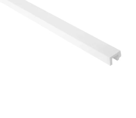 Polimer rigid - Profil dreapta panou riflaj decorativ 3D din polimer rigid, model Steps - 3.1x2.1x290 cm