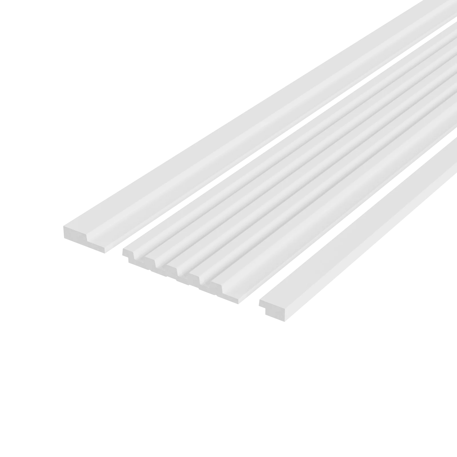 PROFILE DECORATIVE - Profil stanga riflaj decorativ, Groove/Moon L, 4.2x1.2x270 cm