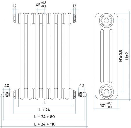 Radiator TESI 3 - înaltime 600 [3]