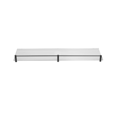 Colectia Mensole - Raft de perete cu sticlă ICY NEGRU MAT MENSOLE 06550955, 50 cm