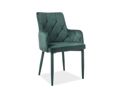Scaune - Scaun Ricardo Velvet Verde -  l50 x A44 x H88 cm