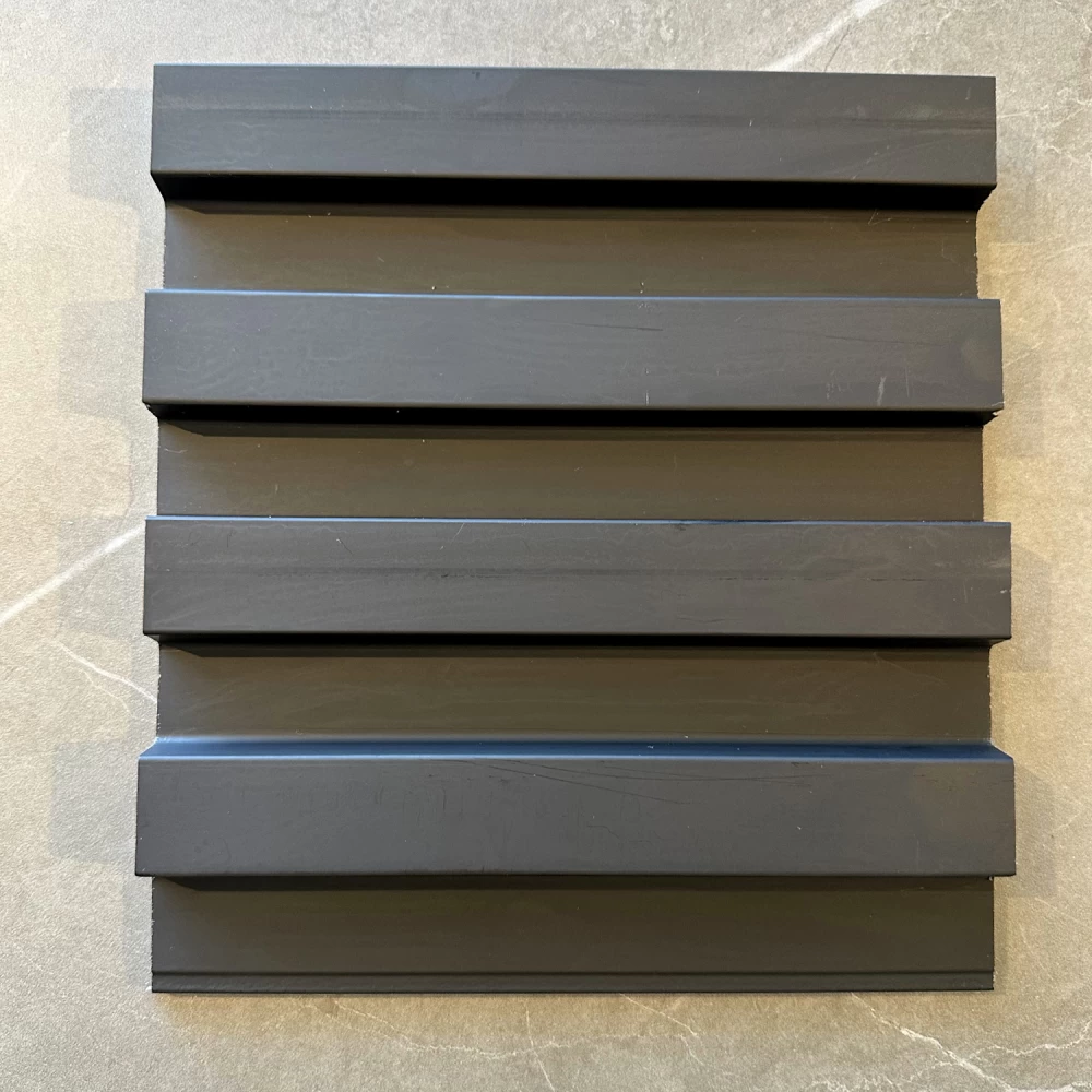 Riflaj decorativ duropolimer, negru - 2900 mm × 120 mm × 12 mm [1]