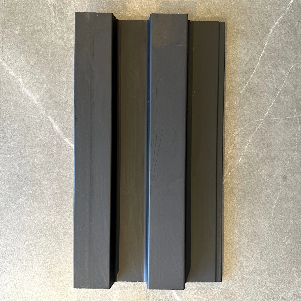 DECORATIUNI PERETE - Riflaj decorativ duropolimer, negru - 2900 mm × 120 mm × 12 mm