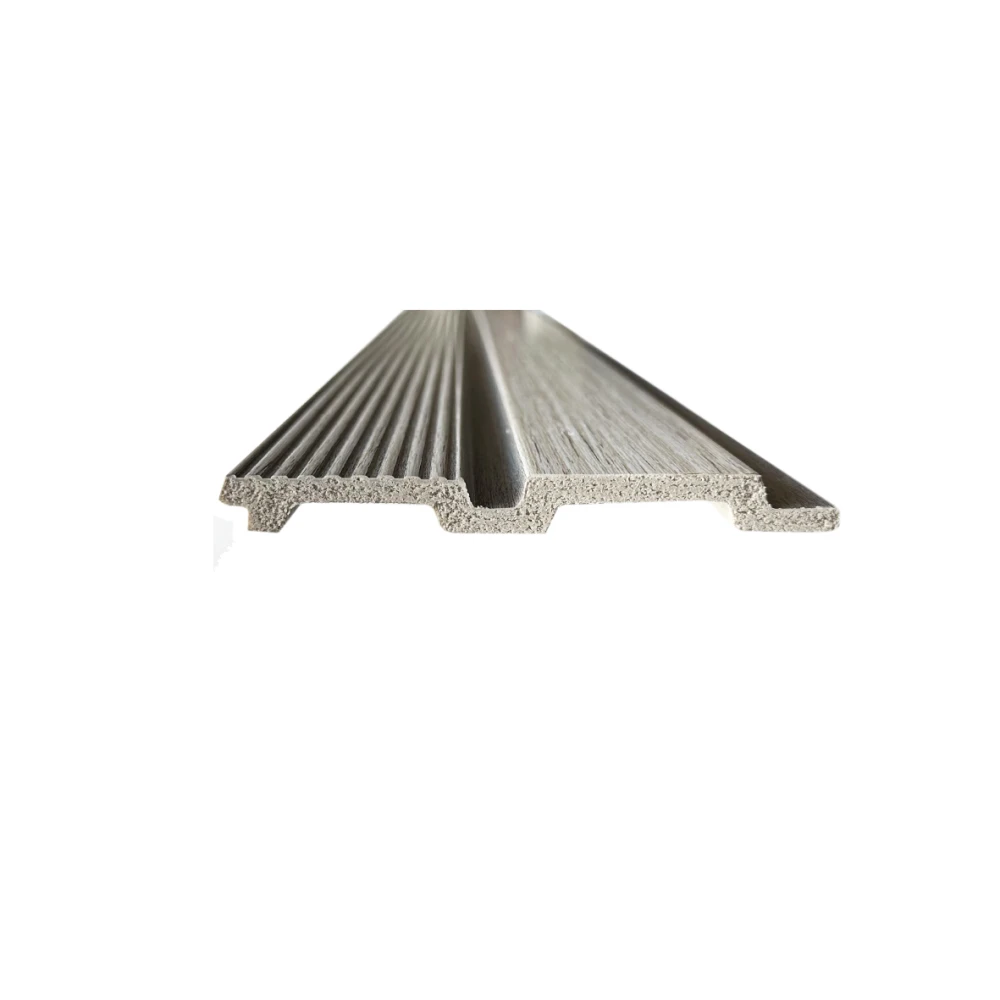 Riflaj decorativ modern in dungi alb-gri - 2900 mm × 120 mm × 12 mm [3]
