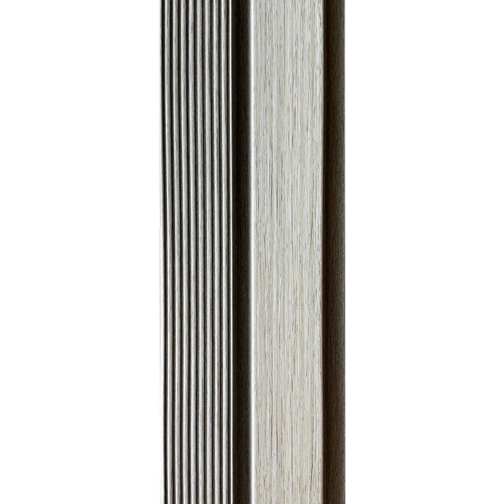 DECORATIUNI PERETE - Riflaj decorativ modern in dungi alb-gri - 2900 mm × 120 mm × 12 mm
