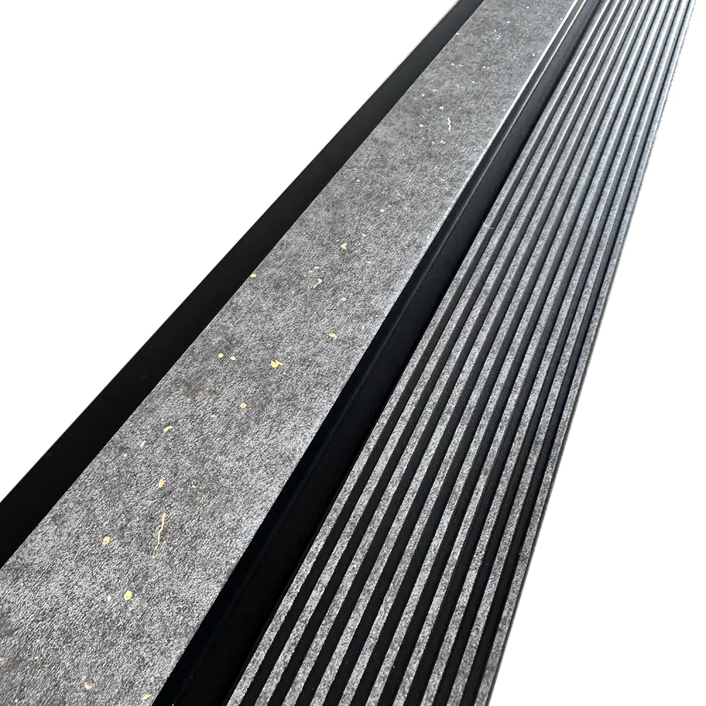 Riflaj decorativ negru cu gri, elegant, 120 mm [2]
