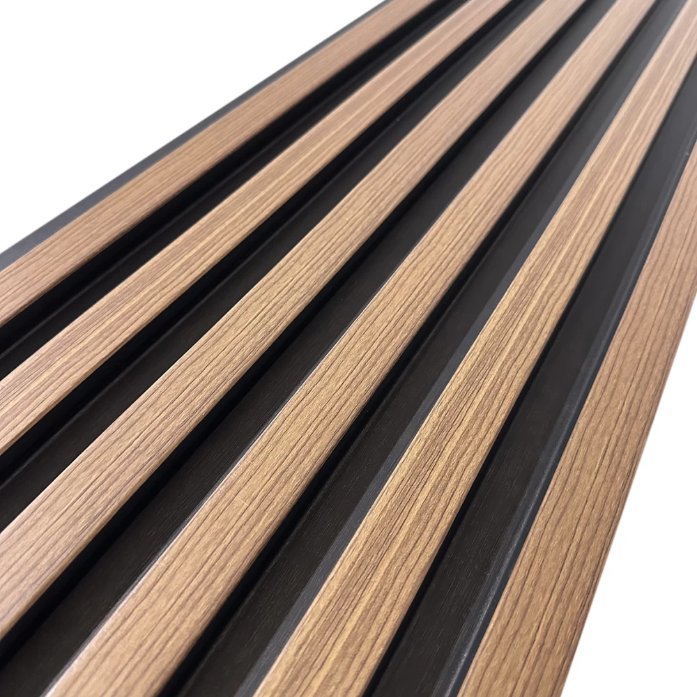 Riflaje decorative PVC - Riflaj decorativ premium, maro texturat