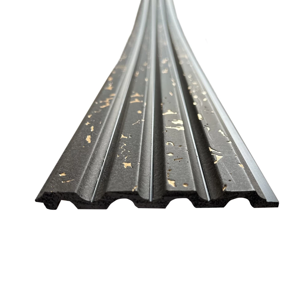 Riflaj decorativ stil modern, negru, 120 mm [3]