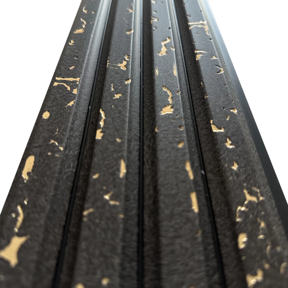 Riflaj decorativ stil modern, negru, 120 mm [2]