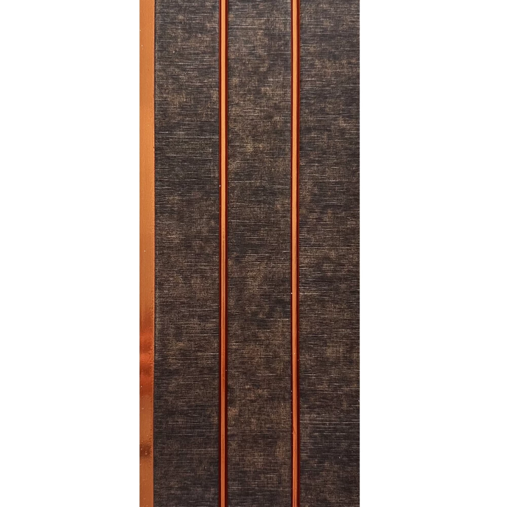 Riflaje decorative PVC - Riflaj decorativ texturat, nuante de maro, 120 mm