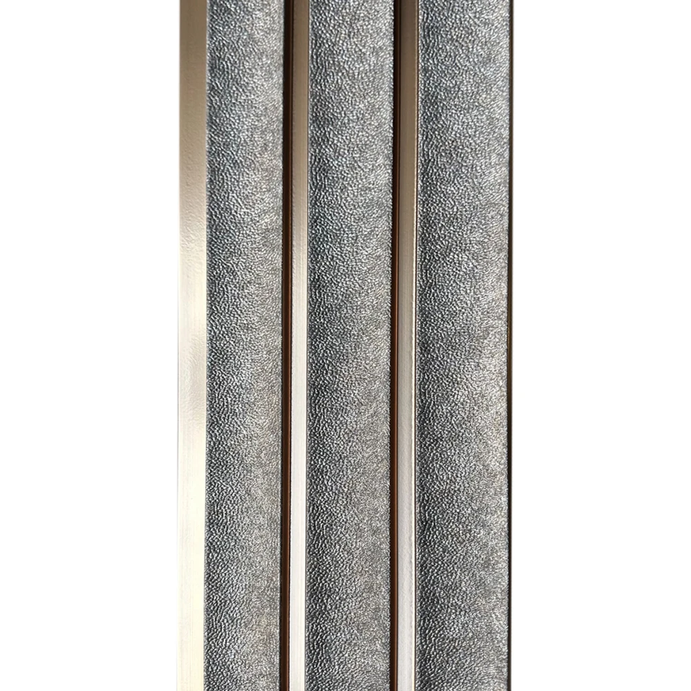 DECORATIUNI PERETE - Riflaj modern de interior, gri - 2900 mm × 160 mm × 12 mm