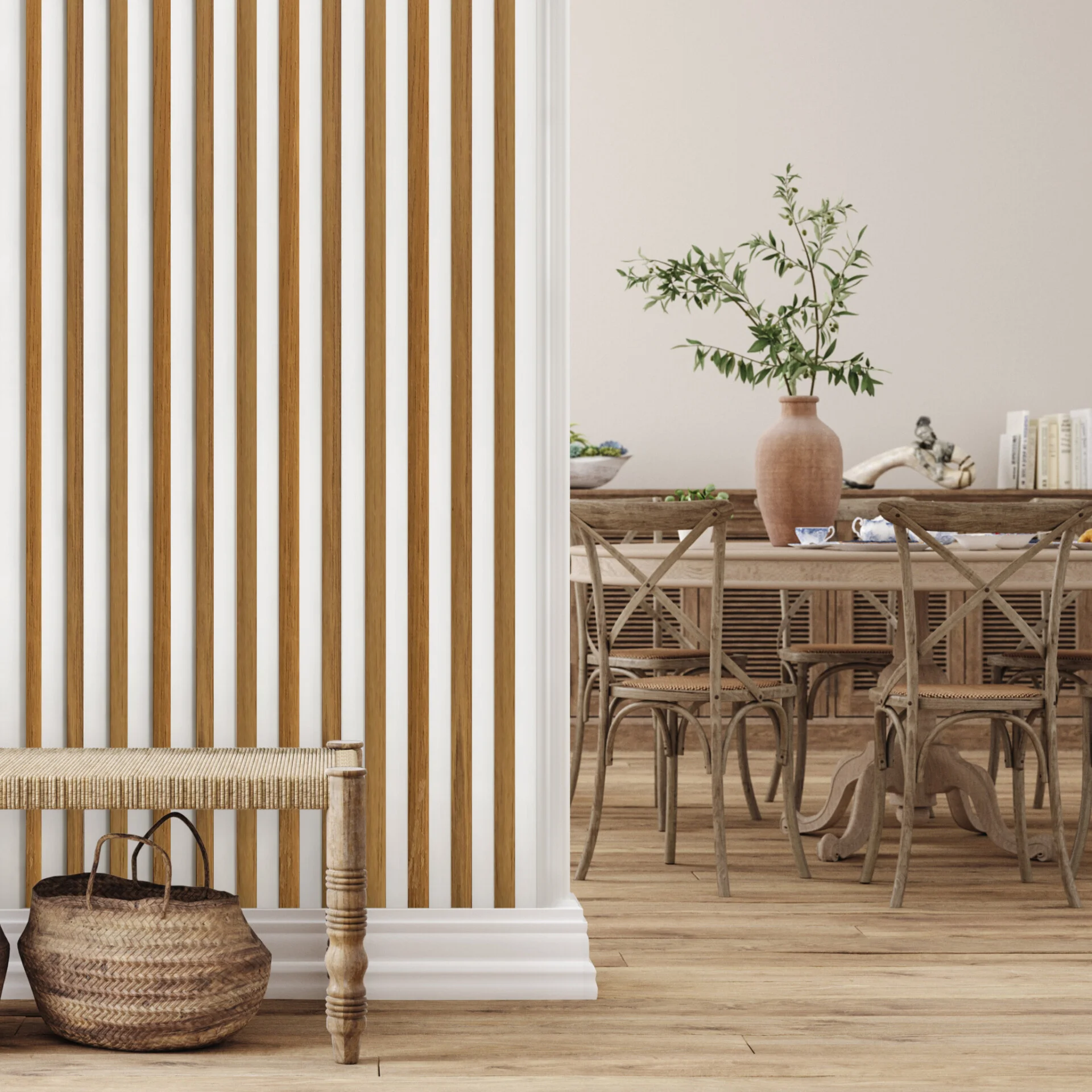 RIFLAJE DECORATIVE LINEA WHITE / OAK 1 [2]