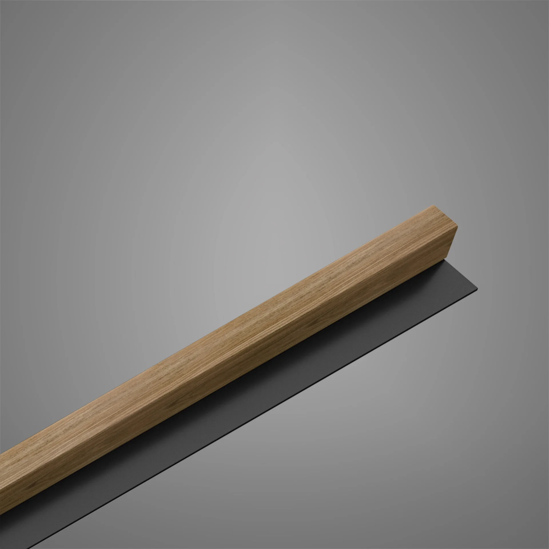 Riflaje decorative MDF - RIFLAJE LINEA OAK / BLACK 1