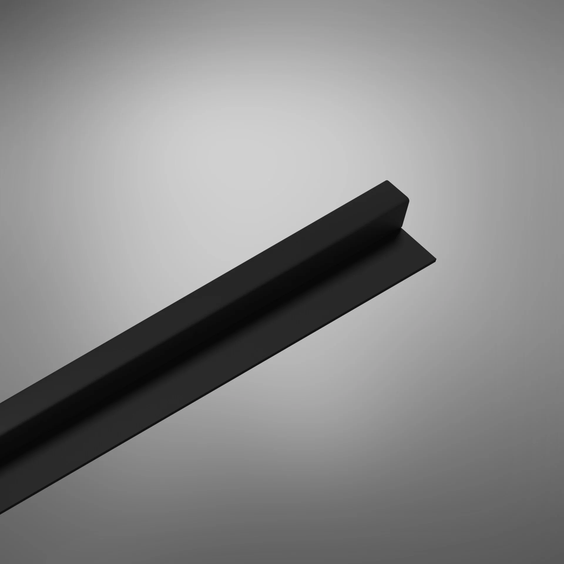 Riflaje decorative MDF - RIFLAJE LINEA SLIM BLACK / BLACK 1