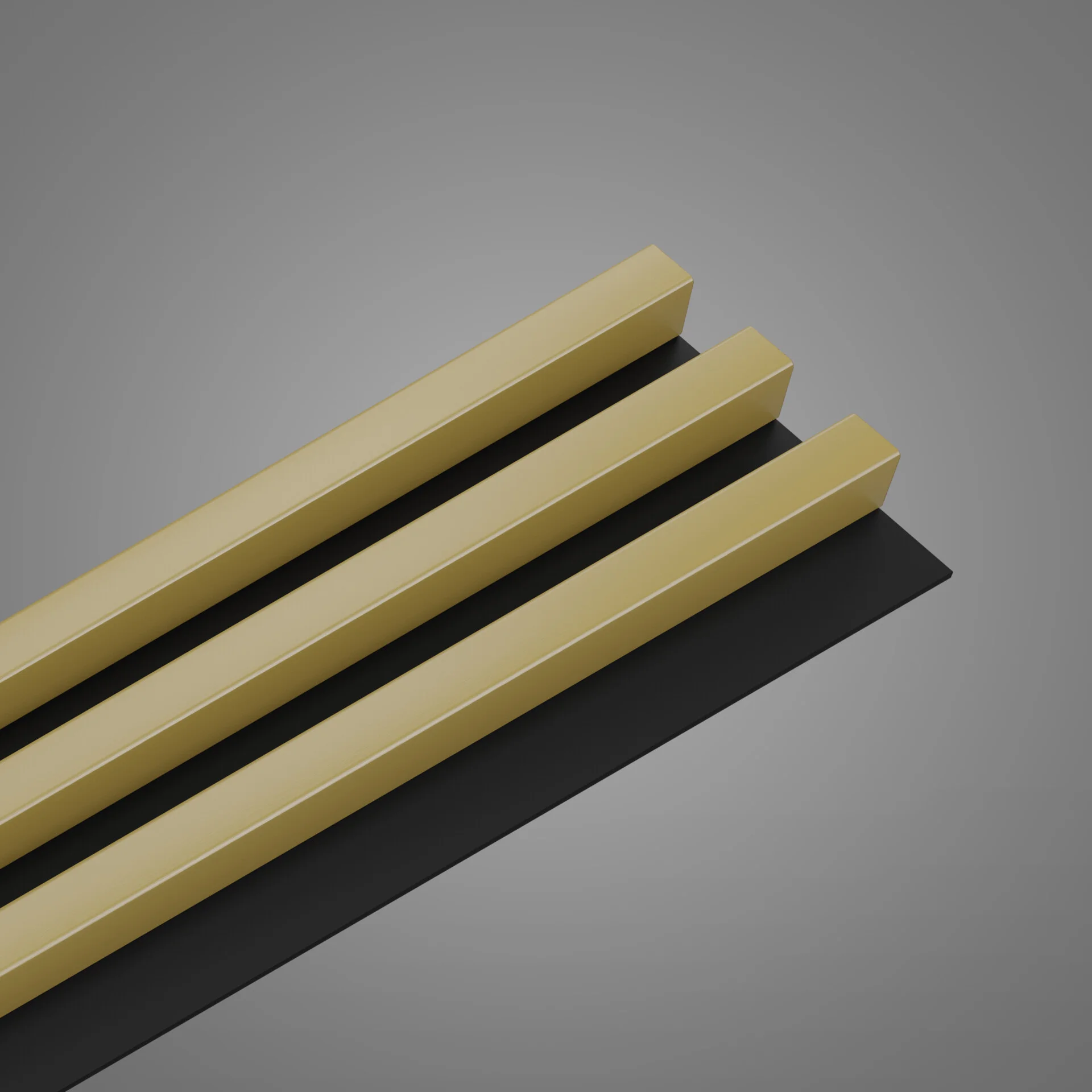 Riflaje decorative MDF - RIFLAJE LINEA SLIM GOLD / BLACK