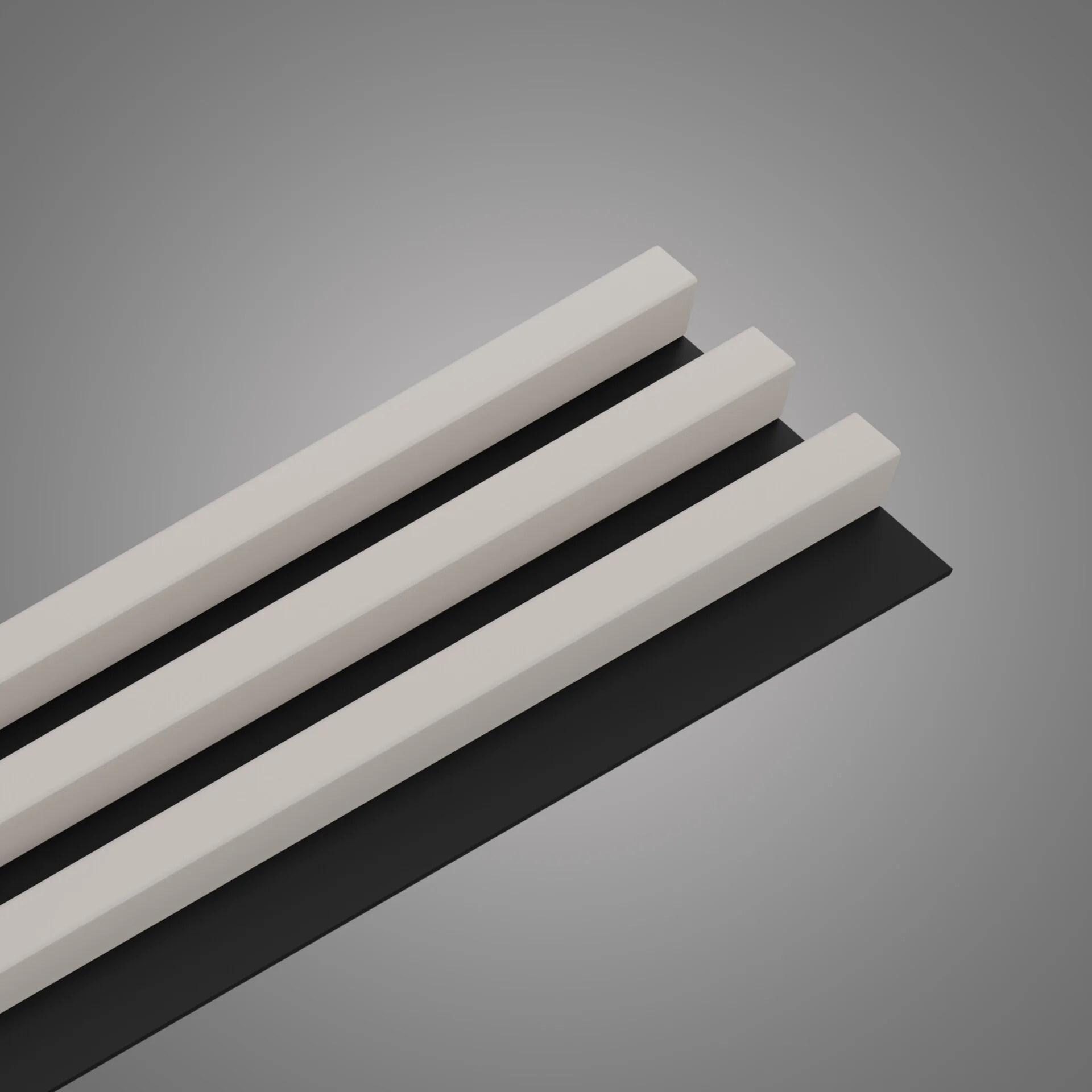 Riflaje decorative MDF - RIFLAJE LINEA SLIM JAPANDI / BLACK