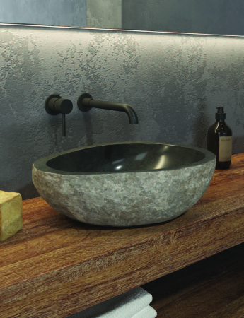 Obiecte Sanitare - Vas Lavoar RIVER STONE NR S3 - Ø500-550x150mm