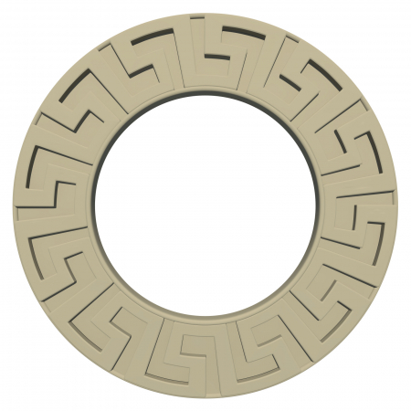 Ornamente polistiren 3D - Rozeta de exterior RZ104