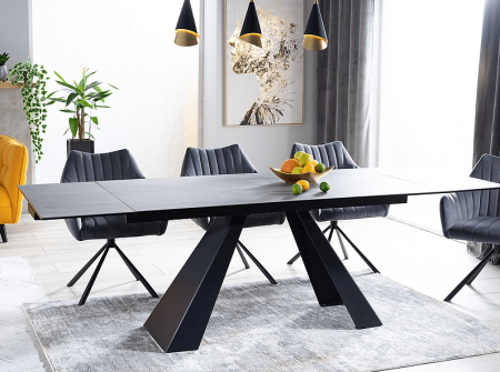 NOUTATI - Masa Salvadore Ceramica - Extensibila – L 160-200 x I 90 x H 75 cm