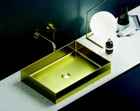 Obiecte Sanitare - Vas Lavoar SATURN - 550x380x100mm, GOLD