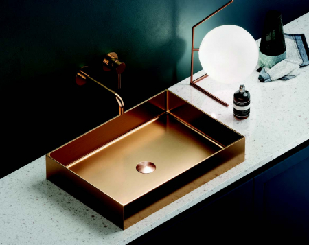Obiecte Sanitare - Vas Lavoar SATURN - 550x380x100mm, Golden Rose