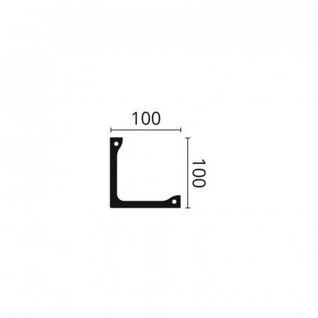 Scafa decorativa led tavan perete L4 100x100x2000 [2]