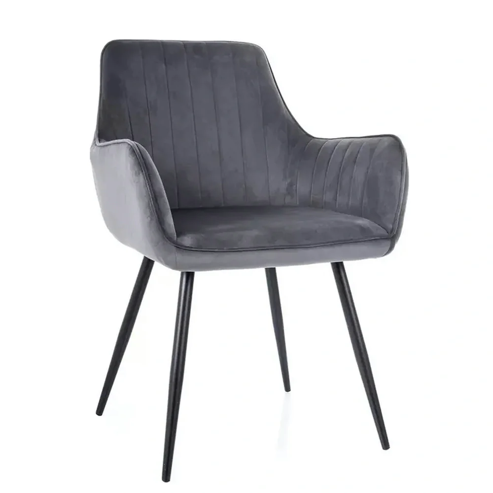 Scaune - Scaun APPLE – 57x47x85 cm, gri/negru