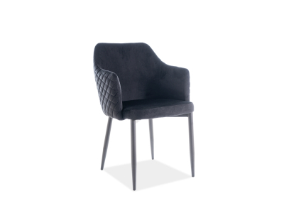Scaune - Scaun Astor Velvet Negru , l46 x A46 x H84 cm