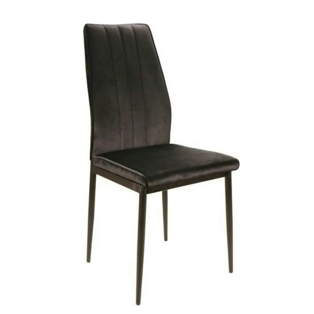 Scaune - Scaun ATOM – 44x39x93 cm, negru, stofă catifelată / metal