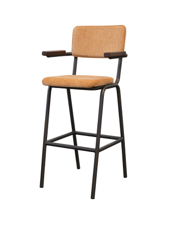 Scaune de Bar - Scaun de Bar SCHOOLCHAIR BARSTOOL cu brațe - 43 W x 50 D x 108 H